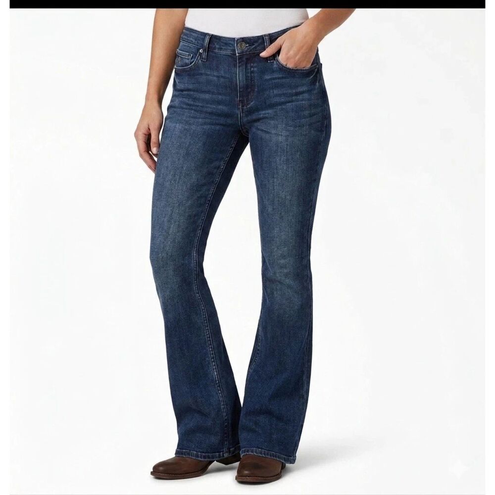 Idyllwind Jeans Womens Sz 10 Flare Western Raw Hem Miranda Lambert Denim Rodeo
